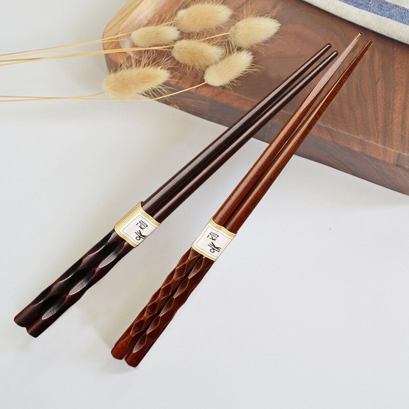 Gohobi 5 paires de baguettes japonaises en bois